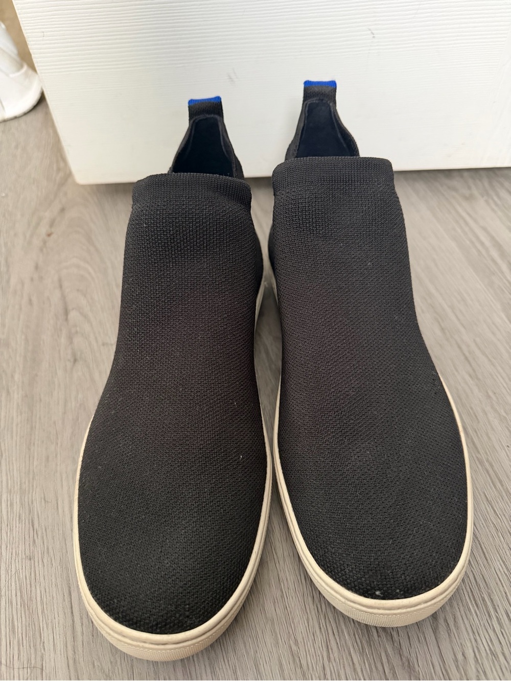 Women’s Black Slip-On Knit Sneakers - Casual Comfort